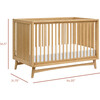 Peggy Mid-Century 3-in-1 Convertible Crib - Cribs - 2