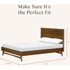 Palma Full Bed in Natural Walnut - Beds - 3