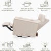 Willa Pro Power Glider Recliner w/ Power Lumbar in Performance Beach Eco-Weave - Glider - 4 - thumbnail