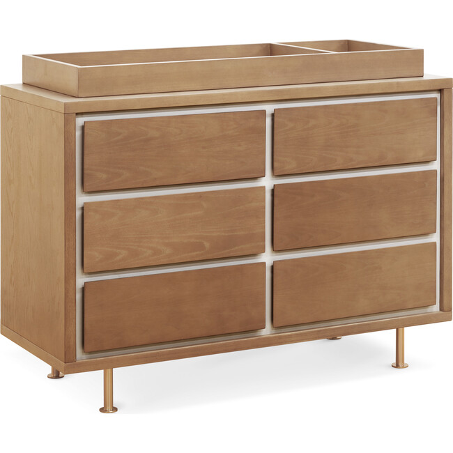 Universal Wide Removable Changing Tray, Stained Ash