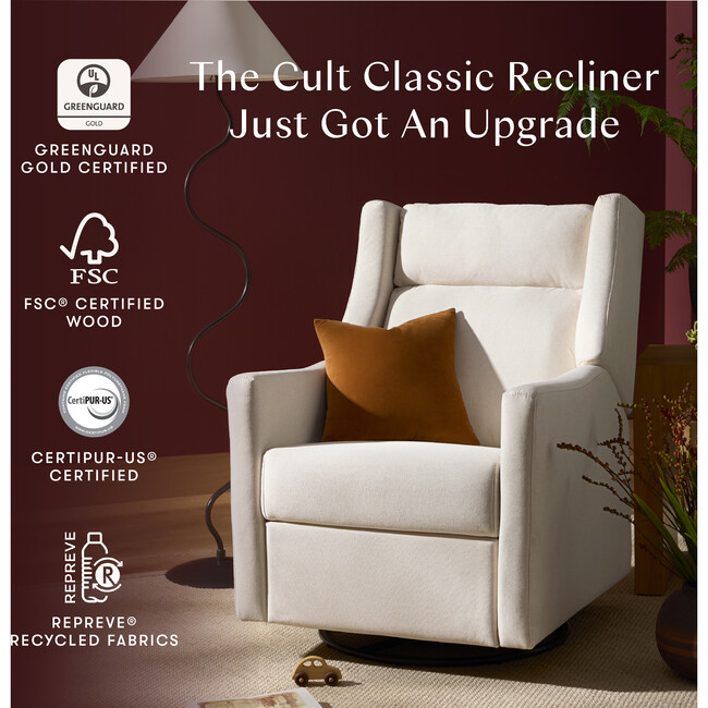 Kiwi Plus Power Recliner and Swivel Glider, Performance Cream Eco-Weave - Glider - 4