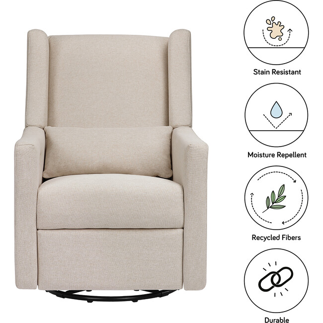 Kiwi Electronic Recliner and Swivel Glider, Beach Eco-Weave
