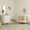 Lolly 4-in-1 Convertible Mini Crib and Twin Bed with Toddler Bed Conversion Kit, White / Natural - Cribs - 3 - thumbnail