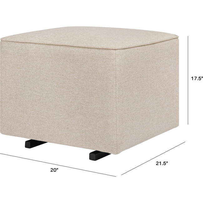 Kiwi Gliding Ottoman, Beach Eco-Weave - Ottomans - 3