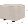 Kiwi Gliding Ottoman, Beach Eco-Weave - Ottomans - 3
