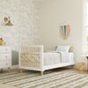 Lolly 4-in-1 Convertible Mini Crib and Twin Bed with Toddler Bed Conversion Kit, White / Natural - Cribs - 4 - thumbnail