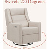 Kiwi Plus Power Recliner and Swivel Glider, Performance Beach Eco-Weave - Glider - 7 - thumbnail
