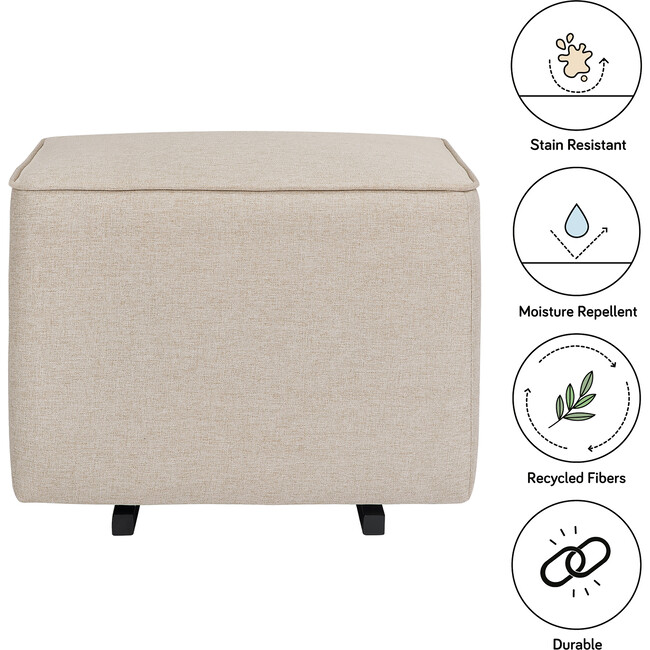 Kiwi Gliding Ottoman, Beach Eco-Weave - Ottomans - 4