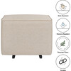 Kiwi Gliding Ottoman, Beach Eco-Weave - Ottomans - 4