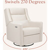 Kiwi Plus Power Recliner and Swivel Glider, Performance Cream Eco-Weave - Glider - 7