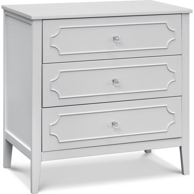 Chloe Regency 3-Drawer Dresser, Fog Grey - Dressers - 1