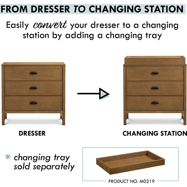 Fairway 3-Drawer Dresser, Stablewood - Dressers - 5