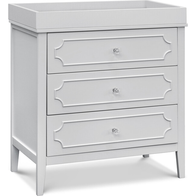 Chloe Regency 3-Drawer Dresser, Fog Grey - Dressers - 3
