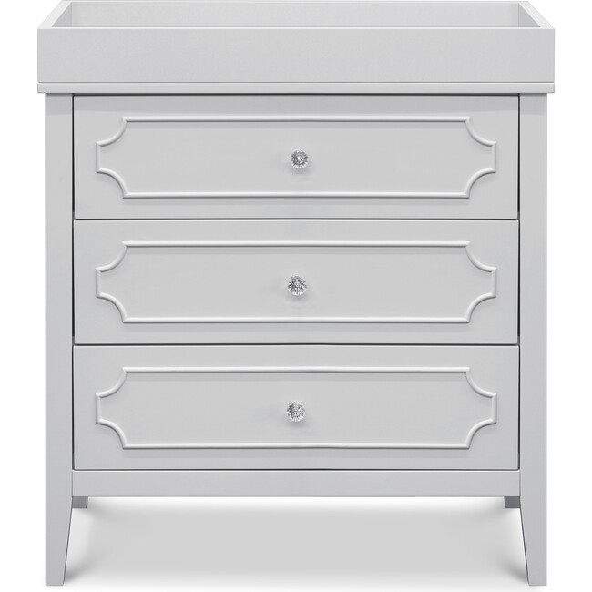 Chloe Regency 3-Drawer Dresser, Fog Grey - Dressers - 4