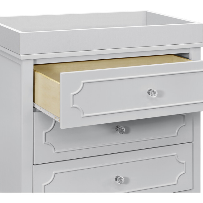 Chloe Regency 3-Drawer Dresser, Fog Grey - Dressers - 5