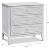 Chloe Regency 3-Drawer Dresser, Fog Grey - Dressers - 6