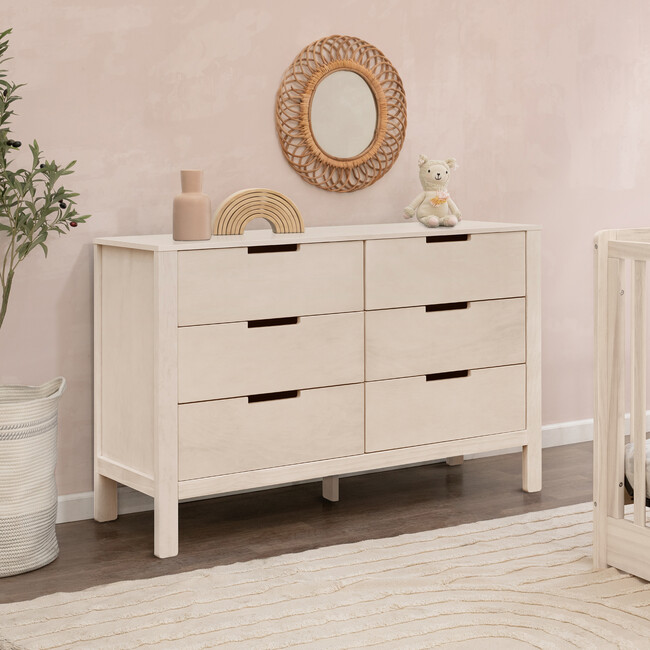 Colby 6-Drawer Double Dresser, Washed Natural