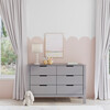 Colby 6-Drawer Double Dresser, Grey Finish - Dressers - 2