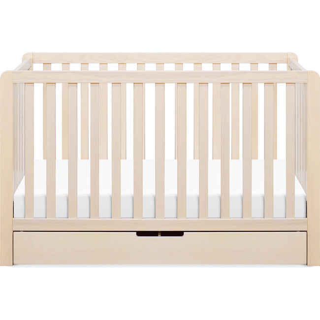 Colby 4-in-1 Convertible Crib With Trundle Drawer, Washed Natural