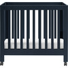 Origami Mini Crib, Navy - Cribs - 1 - thumbnail