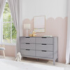 Colby 6-Drawer Double Dresser, Grey Finish - Dressers - 3