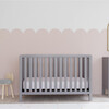 Colby 4-in-1 Low-profile Convertible Crib, Grey - Cribs - 3