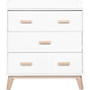 Scoot 3-Drawer Changer Dresser with Removable Changing Tray, White/Washed Natural - Dressers - 1 - thumbnail