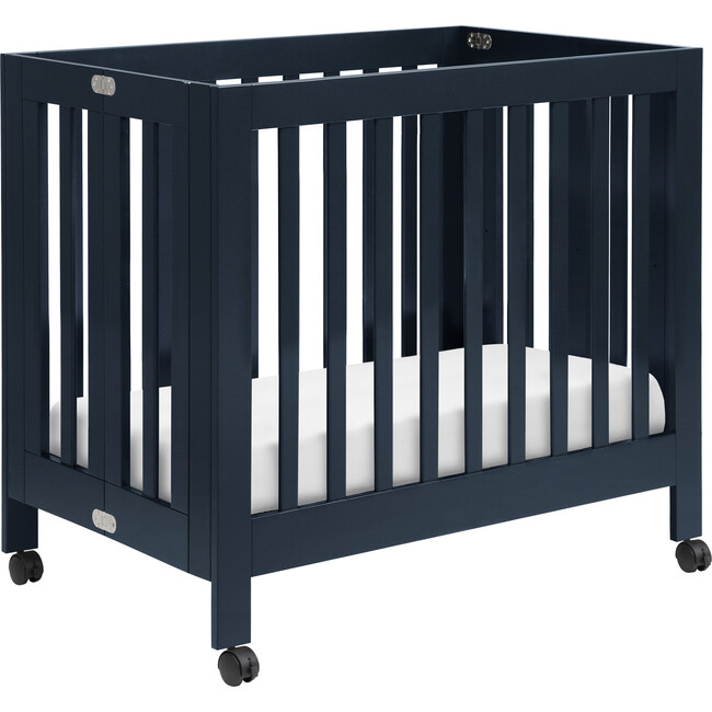 Origami Mini Crib, Navy - Cribs - 3