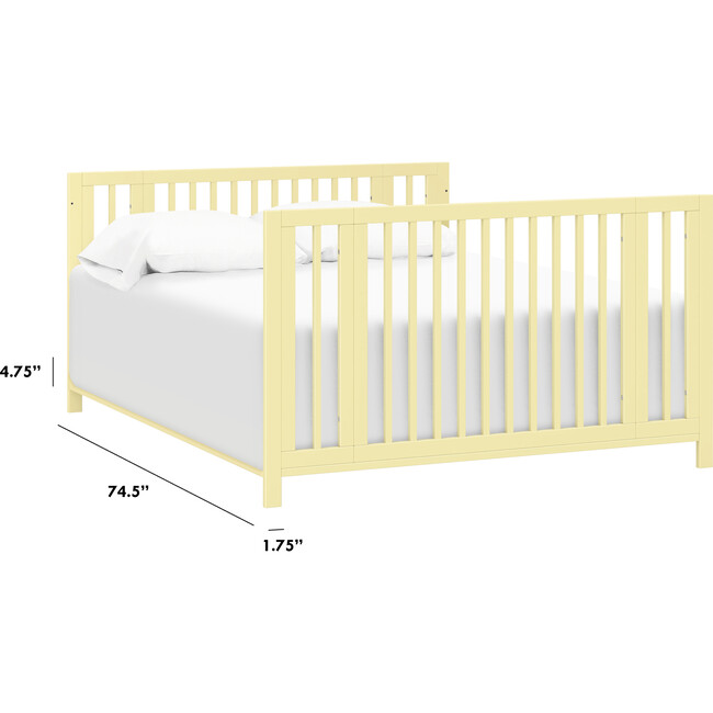 Twin/Full-Size Bed Conversion Kit in Pale Yellow