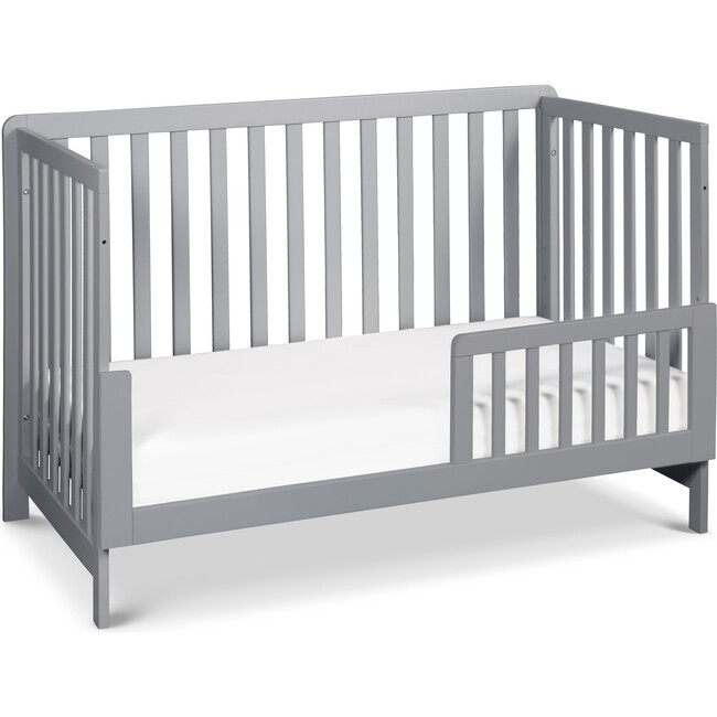 Colby 4-in-1 Low-profile Convertible Crib, Grey - Cribs - 4