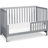 Colby 4-in-1 Low-profile Convertible Crib, Grey - Cribs - 4