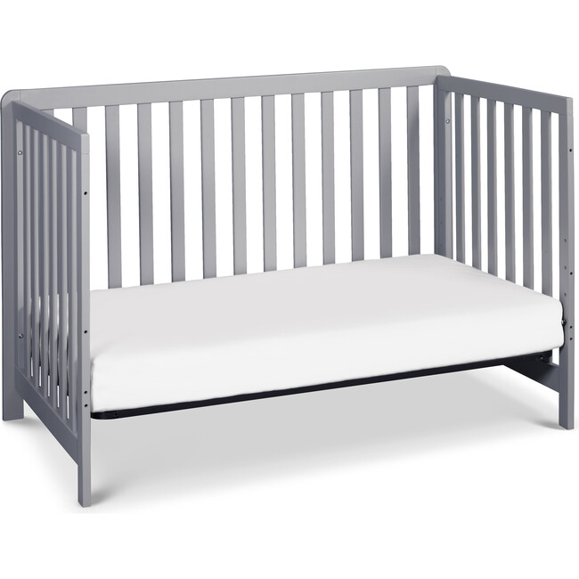 Colby 4-in-1 Low-profile Convertible Crib, Grey - Cribs - 5