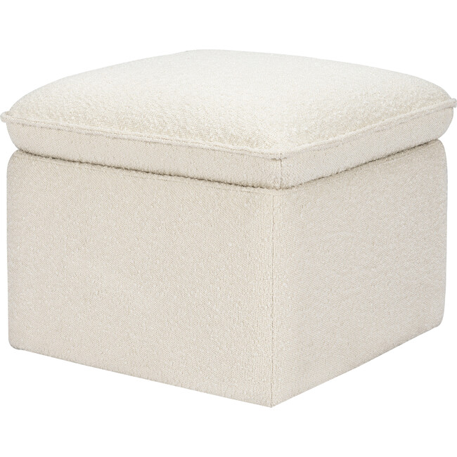 Cali Storage Ottoman,  Boucle Ivory Boucle