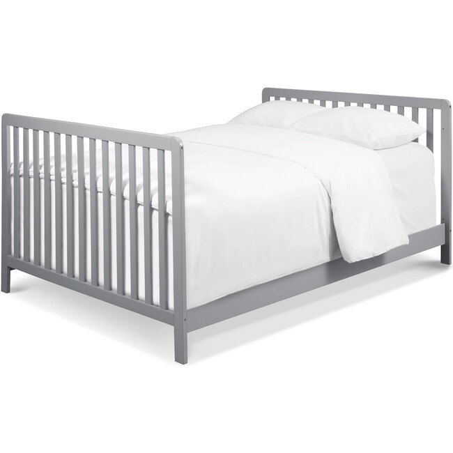 Colby 4-in-1 Low-profile Convertible Crib, Grey - Cribs - 6