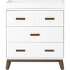 Scoot 3-Drawer Changer Dresser with Removable Changing Tray, White - Dressers - 1 - thumbnail