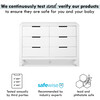 Colby 6-Drawer Double Dresser, White - Dressers - 8