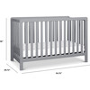 Colby 4-in-1 Low-profile Convertible Crib, Grey - Cribs - 7