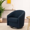 Madison Swivel Glider, Eco-Performance Fabric, Navy Eco-Twill - Nursery Chairs - 2 - thumbnail