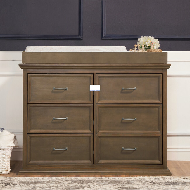 Foothill-Louis 6-Drawer Dresser, Mocha - Dressers - 2
