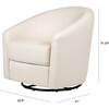 Madison Swivel Glider, Eco-Performance Fabric, Natural Eco-Twill - Nursery Chairs - 3