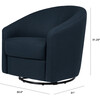 Madison Swivel Glider, Eco-Performance Fabric, Navy Eco-Twill - Nursery Chairs - 3 - thumbnail