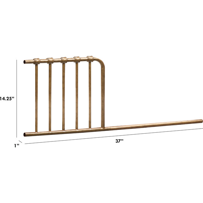 Mini Toddler Bed Conversion Kit, Vintage Gold