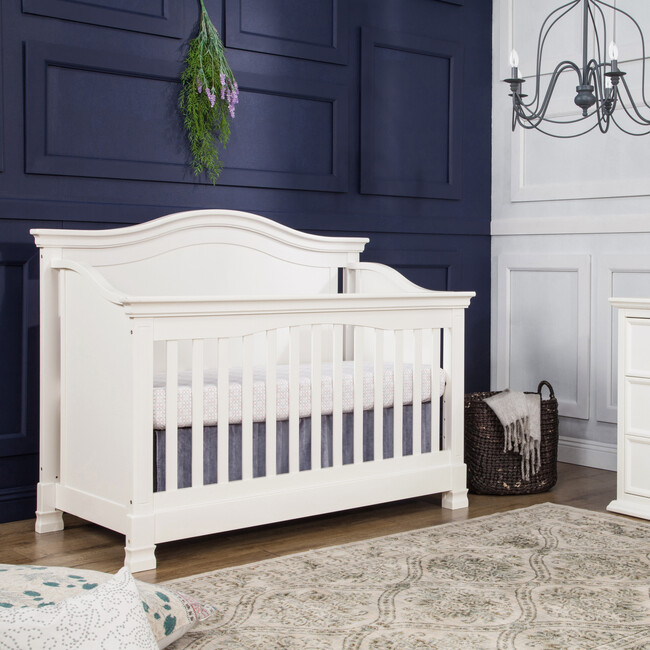 Louis 4-in-1 Convertible Crib, Warm White - Cribs - 2