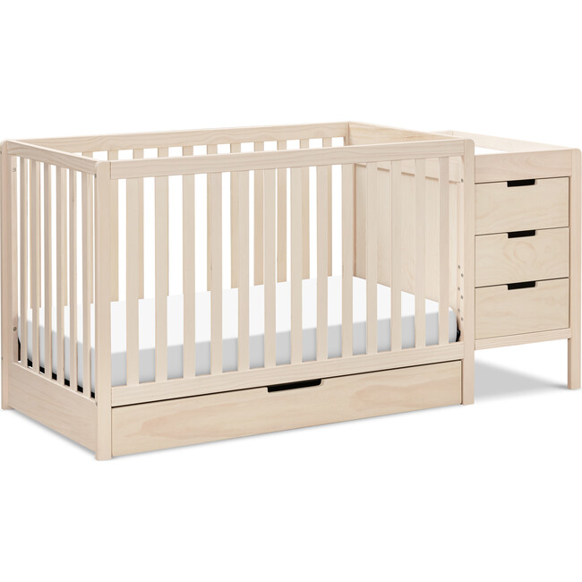 Colby 4-In-1 Convertible Crib & Changer Combo, Washed Natural - Cribs - 1