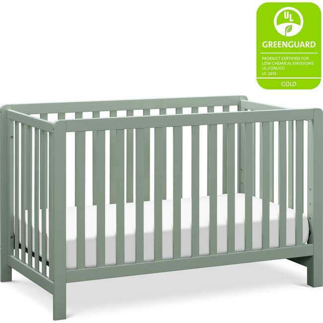 Colby 4-In-1 Low-Profile Convertible Crib, Light Sage
