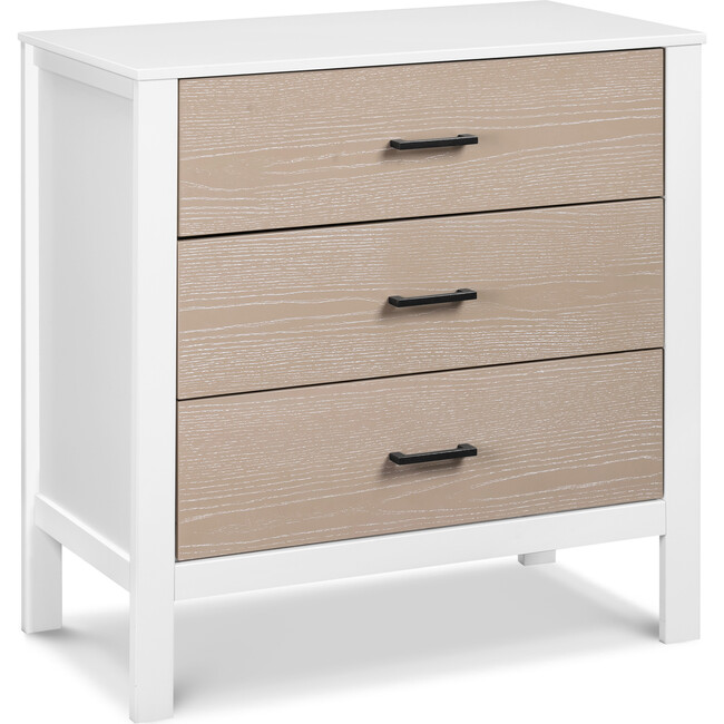 Radley 3-Drawer Dresser, White And Coastwood - Dressers - 1