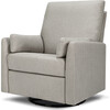 Ethan Swivel Recliner, Grey Linen - Nursery Chairs - 1 - thumbnail