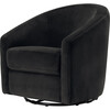 Madison Swivel Glider, Black Velvet - Nursery Chairs - 2 - thumbnail