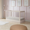 Harlow Acrylic 3-In-1 Convertible Crib With Toddler Bed Conversion Kit, Washed Natural - Cribs - 2