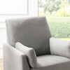Ethan Swivel Recliner, Grey Linen - Nursery Chairs - 3
